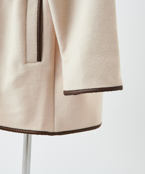 one after another NICE CLAUP（ワンアフターアナザーナイスクラップ）の「パイピングコート（その他アウター・レディース・アイボリー/ベージュ/ブラック・FREE）」の15枚目の写真