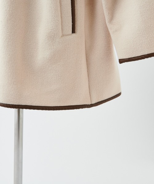 one after another NICE CLAUP（ワンアフターアナザーナイスクラップ）の「パイピングコート（その他アウター・レディース・アイボリー/ベージュ/ブラック・FREE）」の11枚目の写真