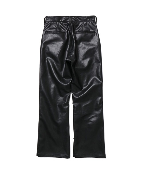unlow（アンロー）の「【WEARISTA 心】フェイクレザースリットフレアパンツ（セットアップ対応）（その他パンツ・メンズ・ブラック/グレイッシュベージュ/ライトグリーン・S/M）」の10枚目の写真