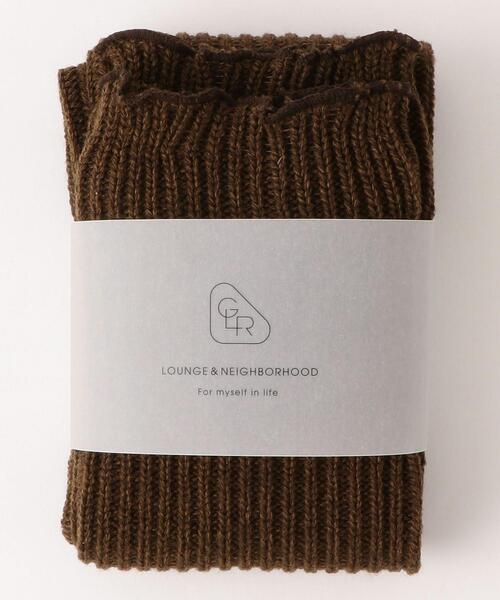 green label relaxing（グリーンレーベルリラクシング）の「★[ Livelihood (ライブリフッド) ]SC レッグウォーマー（レッグウォーマー・レディース・ダークブラウン/ベージュ/グレー・FREE）」の2枚目の写真