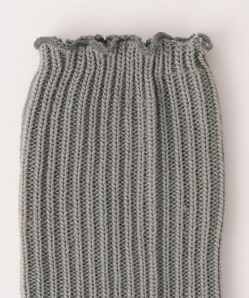 green label relaxing（グリーンレーベルリラクシング）の「★[ Livelihood (ライブリフッド) ]SC レッグウォーマー（レッグウォーマー・レディース・ダークブラウン/ベージュ/グレー・FREE）」の7枚目の写真