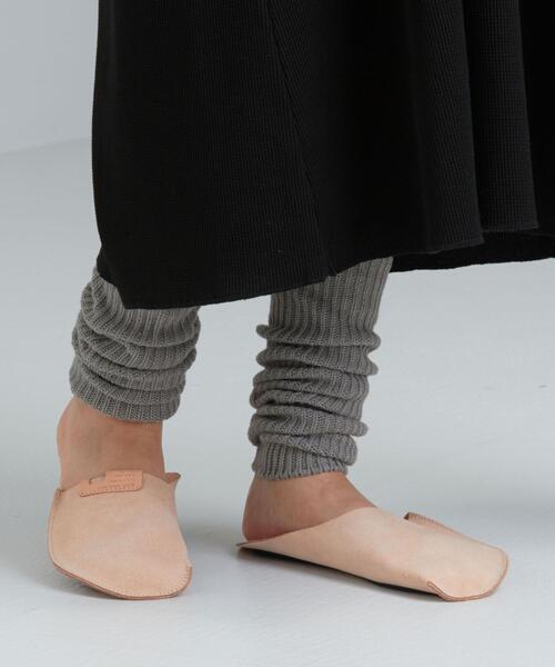 green label relaxing（グリーンレーベルリラクシング）の「★[ Livelihood (ライブリフッド) ]SC レッグウォーマー（レッグウォーマー・レディース・ダークブラウン/ベージュ/グレー・FREE）」の13枚目の写真