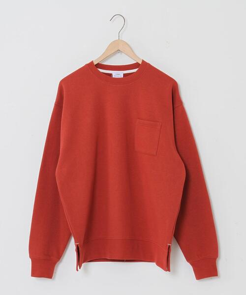 coen（コーエン）の「CVC裏起毛サイドスリットクルーネックスウェット（スウェット・メンズ・ナチュラル/ケリー/コバルトブルー/Brick ・MEDIUM/LARGE/X-LARGE/SMALL）」の19枚目の写真