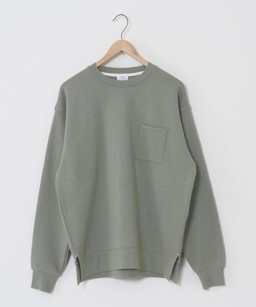 coen（コーエン）の「CVC裏起毛サイドスリットクルーネックスウェット（スウェット・メンズ・ナチュラル/ケリー/コバルトブルー/Brick ・MEDIUM/LARGE/X-LARGE/SMALL）」の20枚目の写真