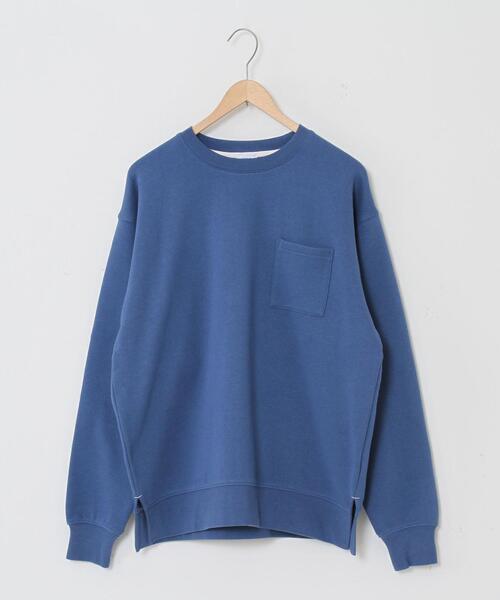 coen（コーエン）の「CVC裏起毛サイドスリットクルーネックスウェット（スウェット・メンズ・ナチュラル/ケリー/コバルトブルー/Brick ・MEDIUM/LARGE/X-LARGE/SMALL）」の22枚目の写真