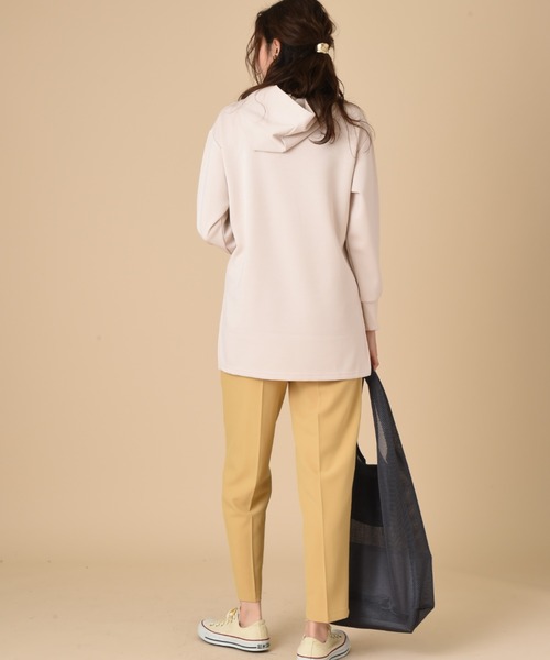 INTERPLANET（インタープラネット）の「ライトダンボールパーカー＋メッシュエコＢＡＧ　ＳＥＴ（パーカー・レディース・ブラック/グレイッシュベージュ/ミント/オフホワイト・FREE）」の10枚目の写真