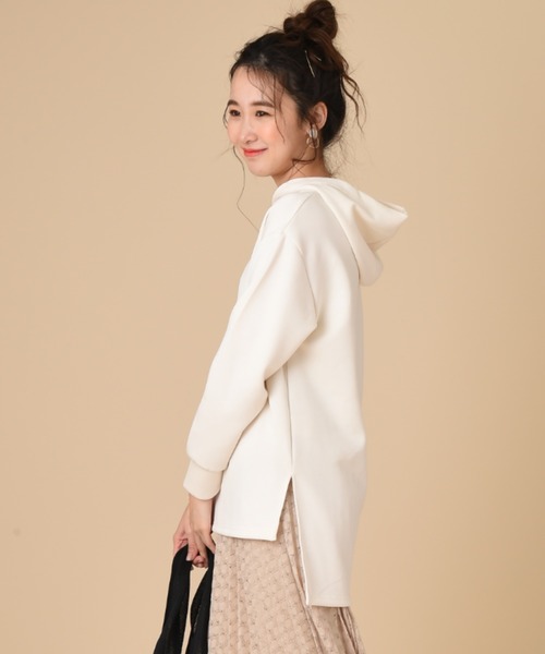 INTERPLANET（インタープラネット）の「ライトダンボールパーカー＋メッシュエコＢＡＧ　ＳＥＴ（パーカー・レディース・ブラック/グレイッシュベージュ/ミント/オフホワイト・FREE）」の19枚目の写真