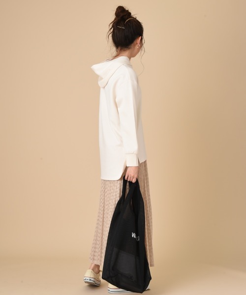 INTERPLANET（インタープラネット）の「ライトダンボールパーカー＋メッシュエコＢＡＧ　ＳＥＴ（パーカー・レディース・ブラック/グレイッシュベージュ/ミント/オフホワイト・FREE）」の22枚目の写真