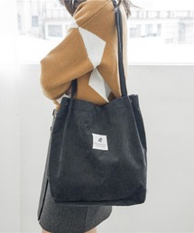 コーデュロイ シンプルトートバッグ