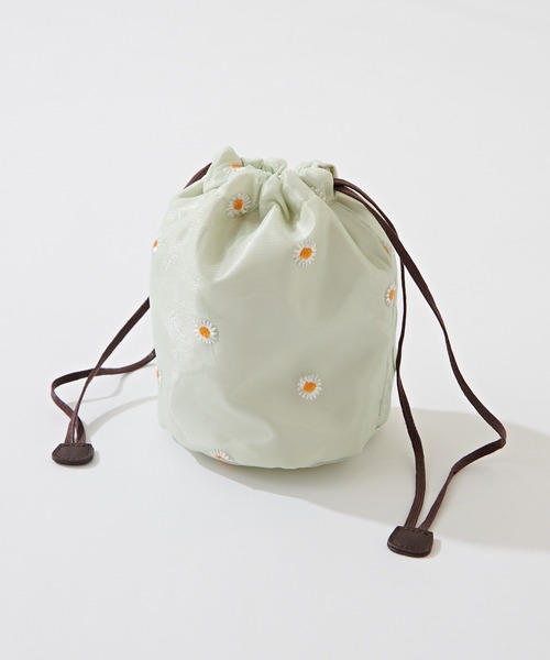 natural couture（ナチュラルクチュール）の「刺繍巾着付きクリアバッグ（ショルダーバッグ・レディース・アイボリー/ダークブラウン/ベージュ・FREE）」の20枚目の写真