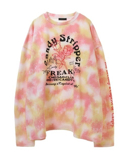 Candy Stripper（キャンディストリッパー）の「FREAKY CANDY トップス（Tシャツ/カットソー・レディース・グリーン/ブルー/ピンク・2）」の8枚目の写真