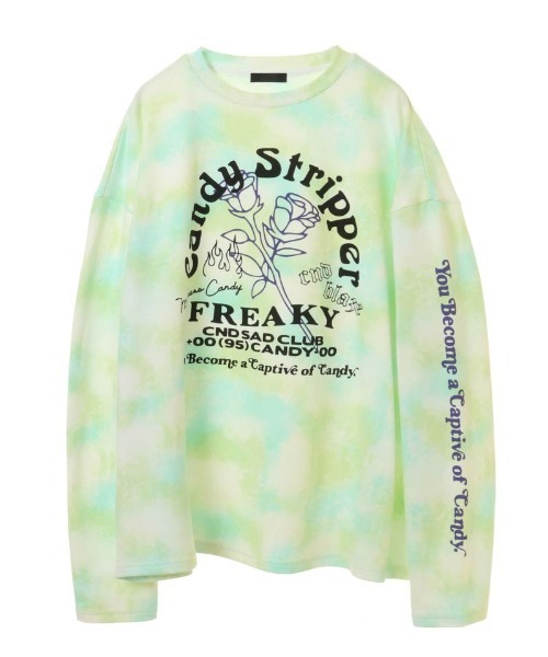 Candy Stripper（キャンディストリッパー）の「FREAKY CANDY トップス（Tシャツ/カットソー・レディース・グリーン/ブルー/ピンク・2）」の16枚目の写真