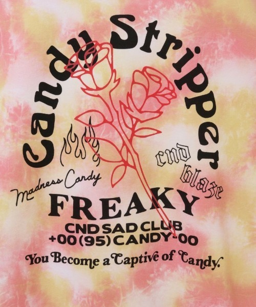 Candy Stripper（キャンディストリッパー）の「FREAKY CANDY トップス（Tシャツ/カットソー・レディース・グリーン/ブルー/ピンク・2）」の18枚目の写真