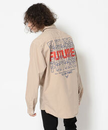 AVIREX | フェードウォッシュ ルーズフィットシャツ/FADE WASH LOOSE FIT SHIRT(シャツ/ブラウス)