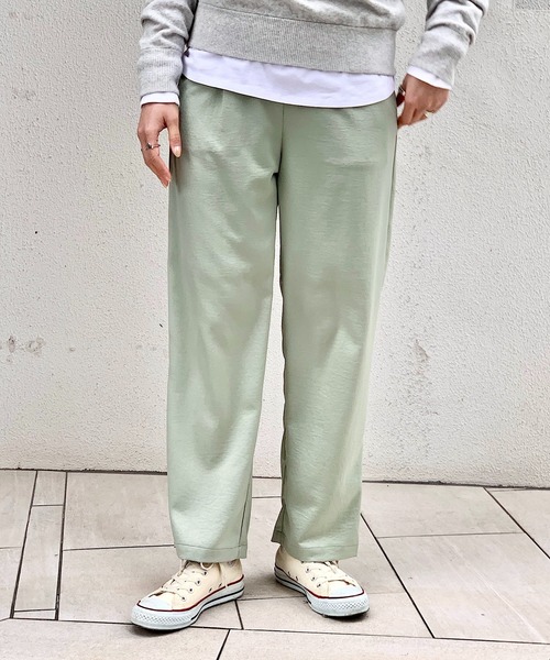 CIAOPANIC（チャオパニック）の「ヴィンテージサテンタックパンツ（スラックス・レディース・アイボリー/ミント・マルチサイズ）」の5枚目の写真