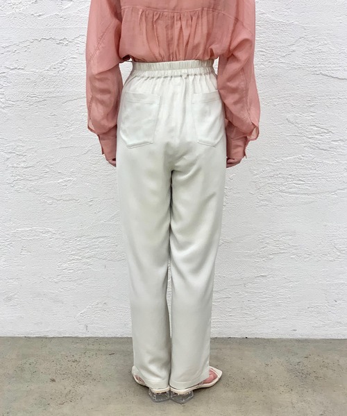 CIAOPANIC（チャオパニック）の「ヴィンテージサテンタックパンツ（スラックス・レディース・アイボリー/ミント・マルチサイズ）」の18枚目の写真