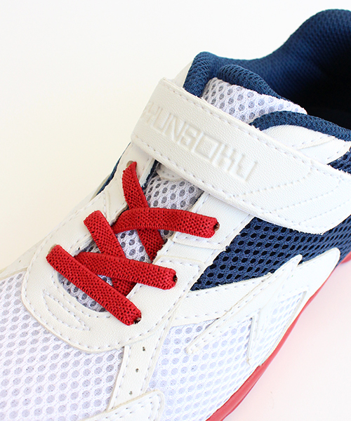 CIAOPANIC TYPY（チャオパニックティピー）の「瞬足 Design by  CIAOPANIC TYPY 【15S/S MARATHON】（スニーカー・キッズ・ホワイト/ネイビー/グレー・21/20/17/22/18/21.5/19/16）」の15枚目の写真