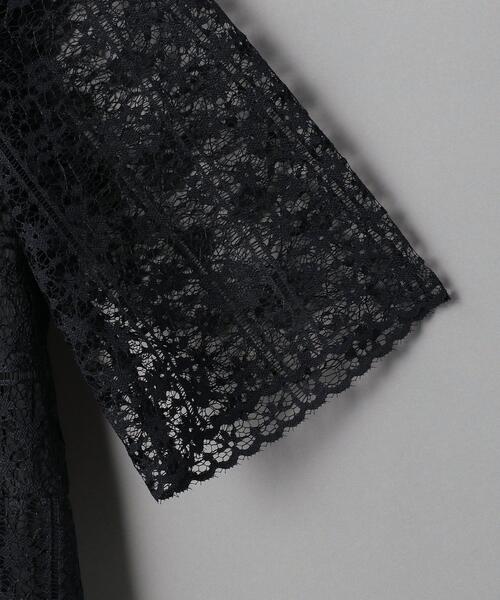 BEAUTY&YOUTH UNITED ARROWS（ビューティーアンドユースユナイテッドアローズ）の「BY DRESS フラワーレース５分袖ドレス ◆（ドレス・レディース・ネイビー・SMALL/MEDIUM）」の9枚目の写真