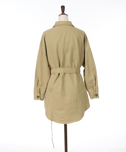 axes femme（アクシーズファム）の「ベルト付ＣＰＯシャツＪＫ（その他アウター・レディース・ベージュ/ブラウン・MEDIUM）」の17枚目の写真