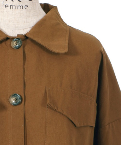 axes femme（アクシーズファム）の「ベルト付ＣＰＯシャツＪＫ（その他アウター・レディース・ベージュ/ブラウン・MEDIUM）」の10枚目の写真