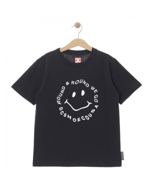 DC SHOES(ディーシーシューズ)の「21 KD 20S BASIC ROUN/DCキッズ半袖Tシャツ(Tシャツ/カットソー・キッズ・ブラック×ホワイト/ホワイト×ブラック・130/140/160/150/120/110/100)」の1枚目の写真
