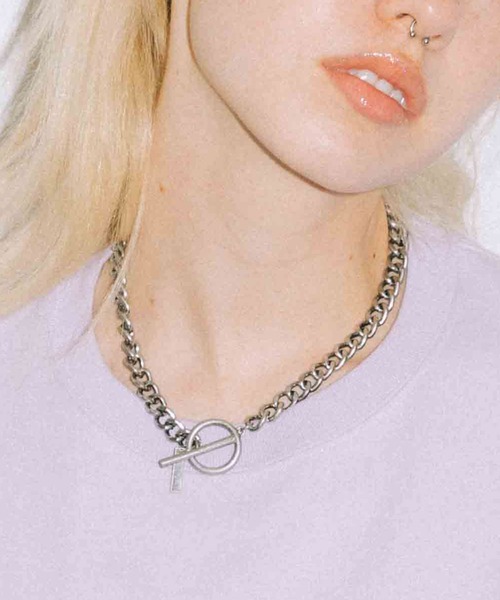X-girl（エックスガール）の「CHAIN NECKLACE（ネックレス・レディース・ゴールド/シルバー・ONE SIZE）」の2枚目の写真
