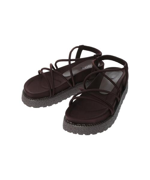 koe（コエ）の「コードチューブスポーツサンダル*（サンダル・レディース・ブラック/ブラウン・M/L/S）」の3枚目の写真