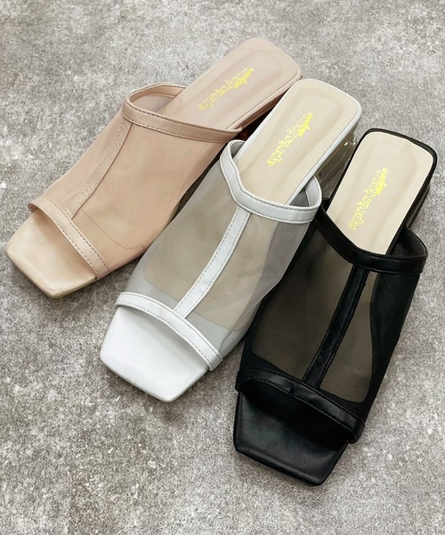 apres jour mignon（アプレジュールミニョン）の「シアーサンダル 【ZOZOTOWN限定アイテム】（サンダル・レディース・ブラック/グレー/ベージュ・X-LARGE/SMALL/LARGE/MEDIUM）」の7枚目の写真