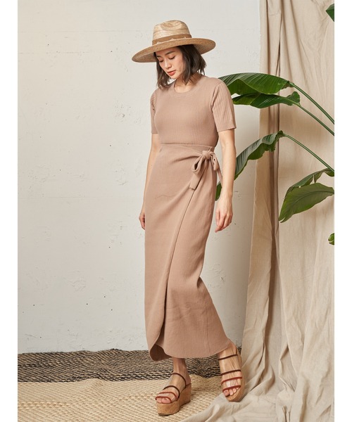 Vicente(ヴィセンテ)の「Amanda rib skirt(スカート・レディース・オフホワイト/ベージュ/ブラック・FREE)」の7枚目の写真