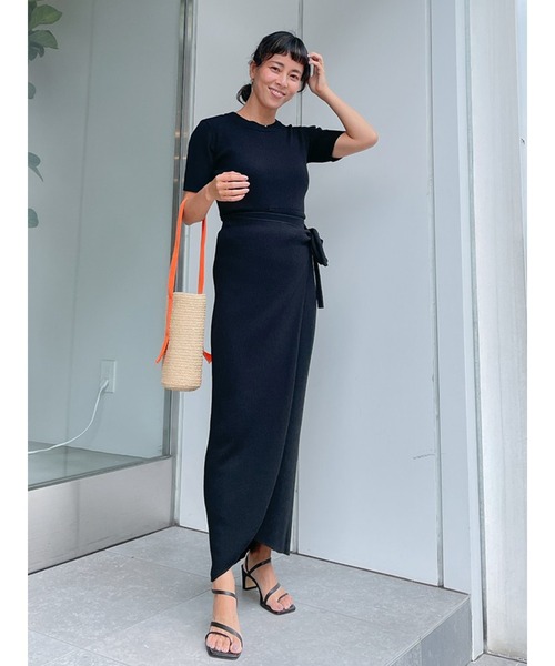 Vicente(ヴィセンテ)の「Amanda rib skirt(スカート・レディース・オフホワイト/ベージュ/ブラック・FREE)」の10枚目の写真