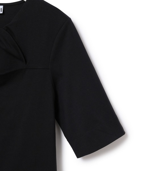 GANNI（ガニー）の「【GANNI】コットンジャージーTシャツ（Tシャツ/カットソー・レディース・ブラック/ホワイト・S）」の8枚目の写真