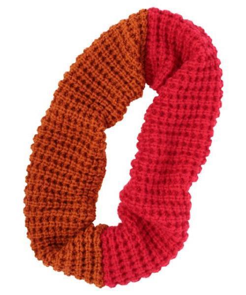 チャイハネ（チャイハネ）の「【チャイハネ】バイカラーツートスヌード（ストール/ショール・レディース・オレンジ/ブラック/ブルー/ベージュ/ライトパープル/パープル/レッド/ホワイト/イエロー・FREE）」の19枚目の写真