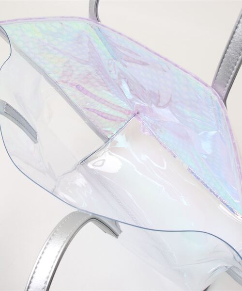 COLORS & chouette（カラーズアンドシュエット）の「オーロラビニールトートバッグ（トートバッグ・レディース・ラベンダー/ピンク/ミント・FREE）」の4枚目の写真