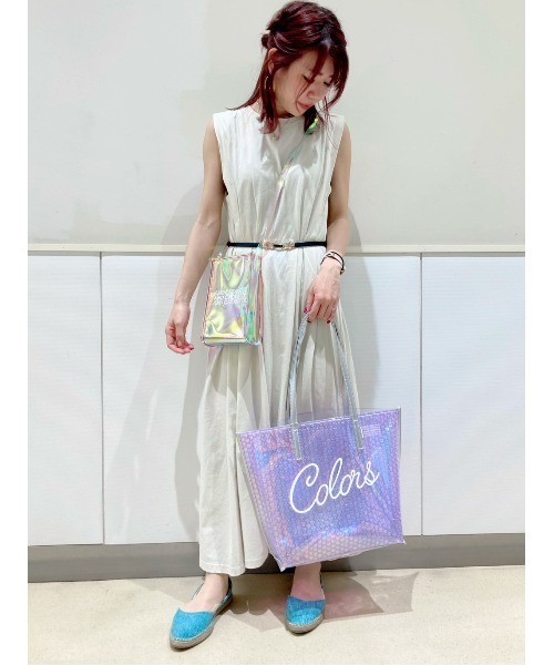 COLORS & chouette（カラーズアンドシュエット）の「オーロラビニールトートバッグ（トートバッグ・レディース・ラベンダー/ピンク/ミント・FREE）」の8枚目の写真