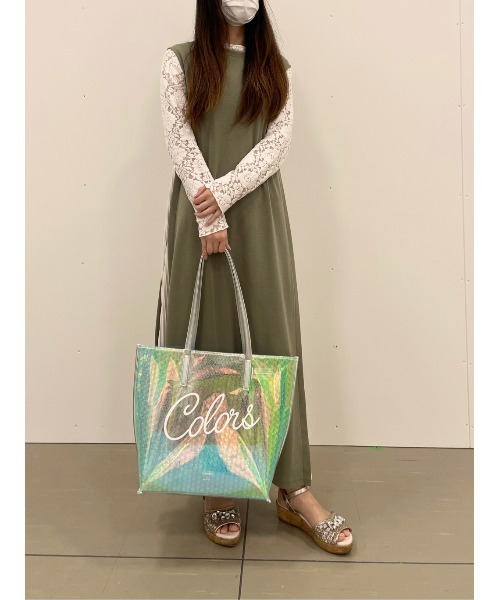 COLORS & chouette（カラーズアンドシュエット）の「オーロラビニールトートバッグ（トートバッグ・レディース・ラベンダー/ピンク/ミント・FREE）」の13枚目の写真