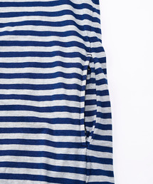 45R（フォーティファイブアール）の「薄天竺のボーダーノースリーブ  