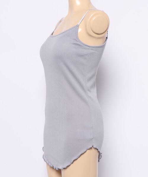 DouDou（ドゥドゥ）の「バックオープンカップ付キャミ（Tシャツ/カットソー・レディース・オフホワイト/ブラック/ベージュ/ブルー・FREE）」の18枚目の写真