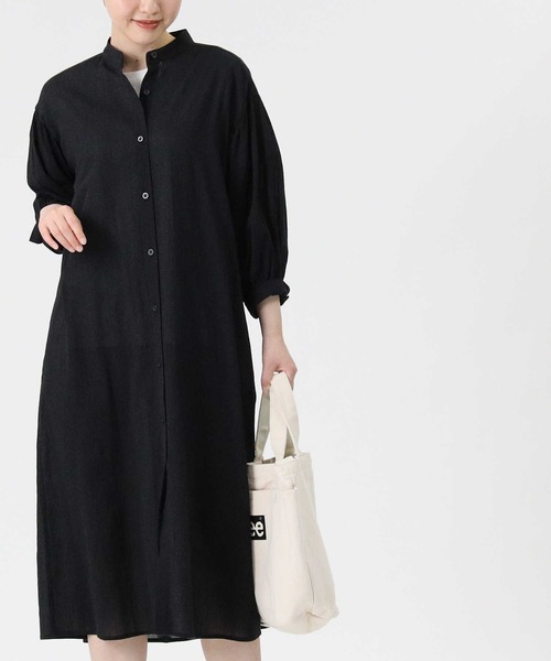 HONEYSUCKLE ROSE（ハニーサックルローズ）の「【HONEYSUCKLE ROSE】シアーシャツワンピース（シャツワンピース・レディース・ホワイト/ブラック/オレンジ・M/L）」の15枚目の写真