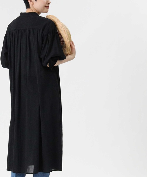 HONEYSUCKLE ROSE（ハニーサックルローズ）の「【HONEYSUCKLE ROSE】シアーシャツワンピース（シャツワンピース・レディース・ホワイト/ブラック/オレンジ・M/L）」の12枚目の写真