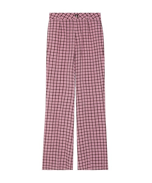 Fano Studios(ファノ ストゥディオズ)の「【Fano Studios】Lattice pattern slit hem pants FX21K045(スラックス・レディース・ピンク・S/L/M)」の8枚目の写真