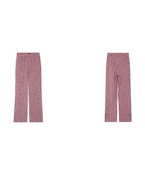 Fano Studios(ファノ ストゥディオズ)の「【Fano Studios】Lattice pattern slit hem pants FX21K045(スラックス・レディース・ピンク・S/L/M)」の9枚目の写真