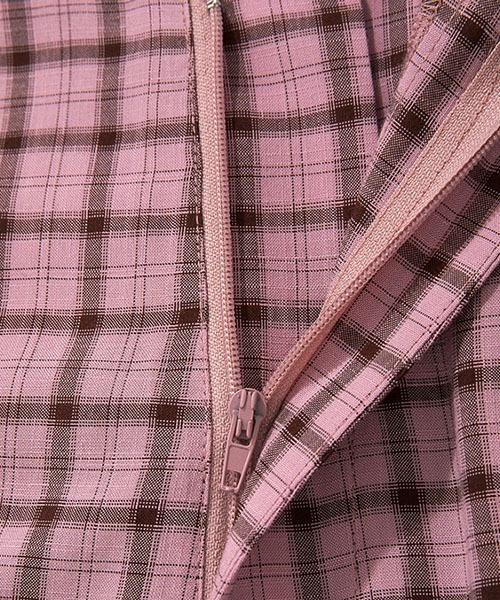 Fano Studios(ファノ ストゥディオズ)の「【Fano Studios】Lattice pattern slit hem pants FX21K045(スラックス・レディース・ピンク・S/L/M)」の12枚目の写真