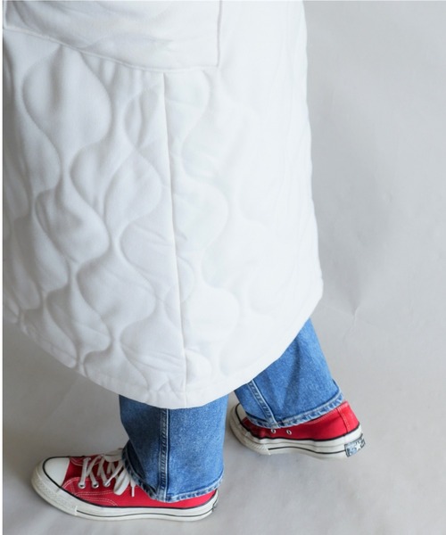 MANASTASH(マナスタッシュ)の「MANASTASH/マナスタッシュ W's PADDING DRESS ウィメンズ パディングドレス ワンピース(ジャンパースカート・レディース・ナチュラル/チャコールグレー・MEDIUM)」の13枚目の写真