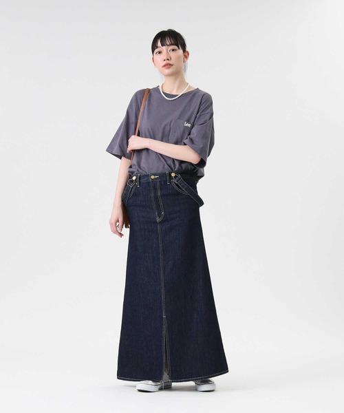 Lee（リー）の「【Lee】デニムサスペンダースカート（サロペット/オーバーオール・レディース・ダークインディゴブルー・M）」の7枚目の写真
