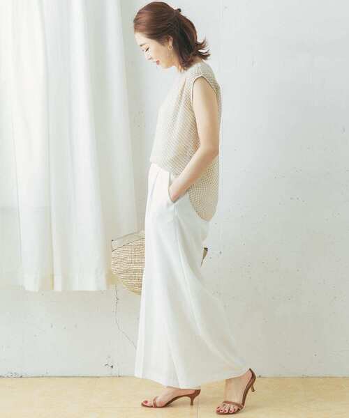 URBAN RESEARCH ROSSO WOMEN（アーバンリサーチ　ロッソ）の「ジオメトリックフレンチスリーブブラウス（シャツ/ブラウス・レディース・ブラック系その他/ベージュ系その他・FREE）」の11枚目の写真