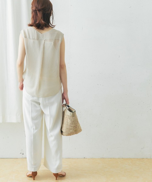URBAN RESEARCH ROSSO WOMEN（アーバンリサーチ　ロッソ）の「ジオメトリックフレンチスリーブブラウス（シャツ/ブラウス・レディース・ブラック系その他/ベージュ系その他・FREE）」の12枚目の写真