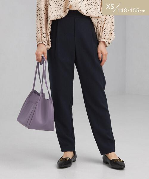green label relaxing（グリーンレーベルリラクシング）の「【WEB限定】［XS/H148-155㎝］オルマイパンツ テーパード -ウォッシャブル・ストレッチ・防シワ・吸水速乾-（その他パンツ・レディース・オフホワイト/モカ/レッド/ネイビー・XS）」の3枚目の写真