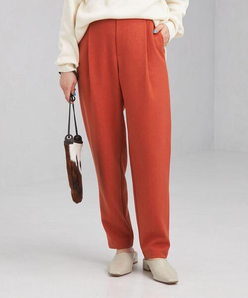 green label relaxing（グリーンレーベルリラクシング）の「【WEB限定】［XS/H148-155㎝］オルマイパンツ テーパード -ウォッシャブル・ストレッチ・防シワ・吸水速乾-（その他パンツ・レディース・オフホワイト/モカ/レッド/ネイビー・XS）」の13枚目の写真