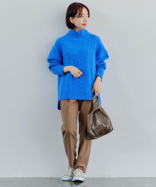 green label relaxing（グリーンレーベルリラクシング）の「【WEB限定】［XS/H148-155㎝］オルマイパンツ テーパード -ウォッシャブル・ストレッチ・防シワ・吸水速乾-（その他パンツ・レディース・オフホワイト/モカ/レッド/ネイビー・XS）」の17枚目の写真