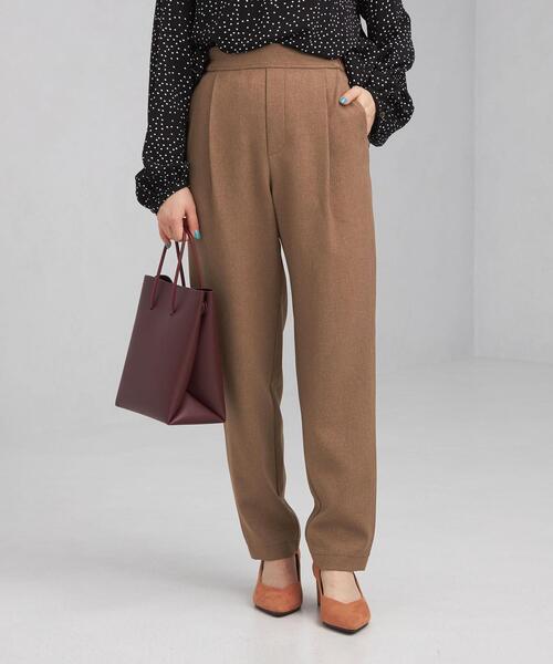 green label relaxing（グリーンレーベルリラクシング）の「【WEB限定】［XS/H148-155㎝］オルマイパンツ テーパード -ウォッシャブル・ストレッチ・防シワ・吸水速乾-（その他パンツ・レディース・オフホワイト/モカ/レッド/ネイビー・XS）」の18枚目の写真